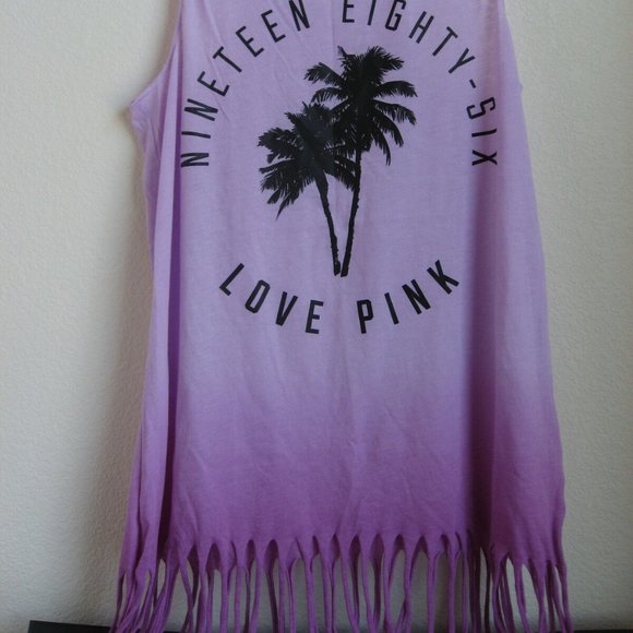 VICTORIA'S SECRET PINK Small (S) Beach Racerback Tank Top - Picture 4 of 9